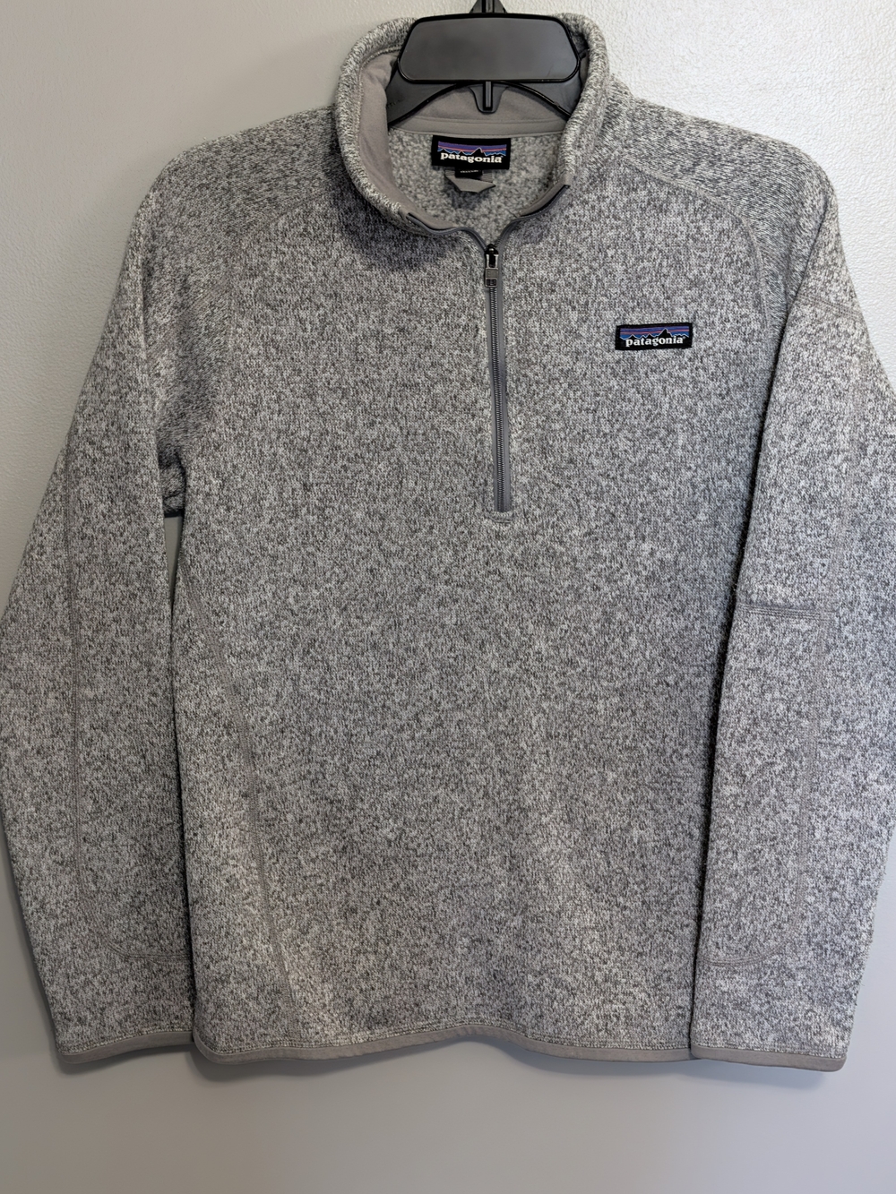 Women's Patagonia Better Sweater Heather Gray Quarter-Zip Fleece Pullover Med